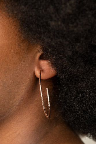 Inclined To Entwine -Rose Gold Earring